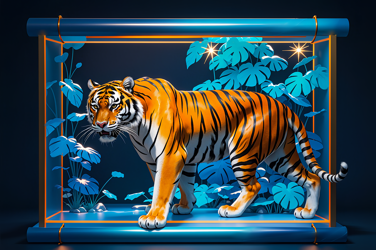 长白山顶流动物的动物们海报AIGC