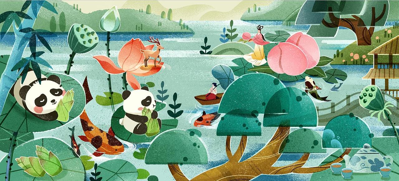 原创插画（图ZMzcyNzQ5NTY0） - 商业插画 - 站酷设计师插画师夏之悠原创素材 - 站酷ZCOOL