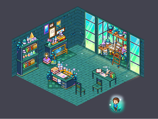 Q版像素设计-诡异实验室