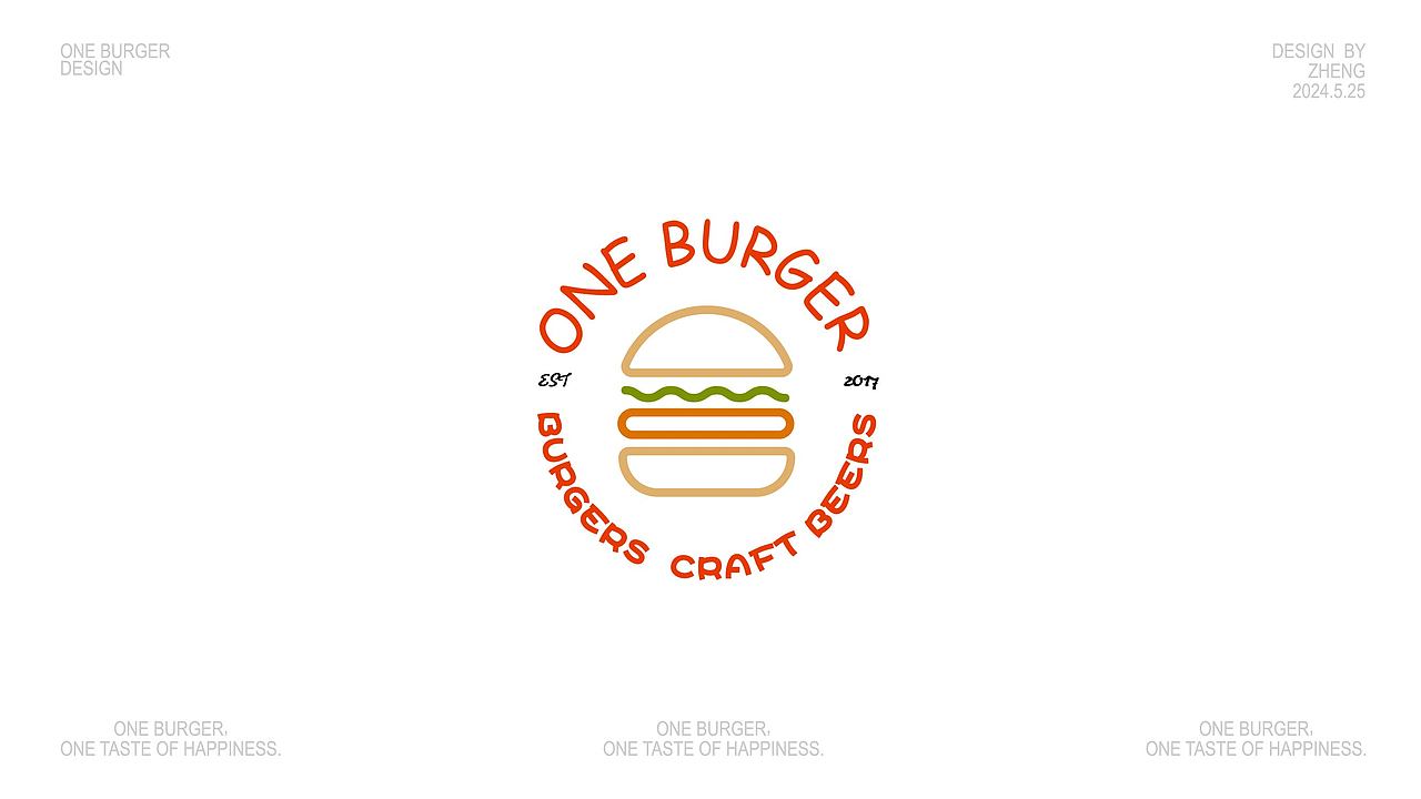 ONE BURGER|汉堡店品牌设计（2）（图ZMzcyNzg2Njg4） - 品牌 - 站酷设计师ZHEG无N原创素材 - 站酷ZCOOL