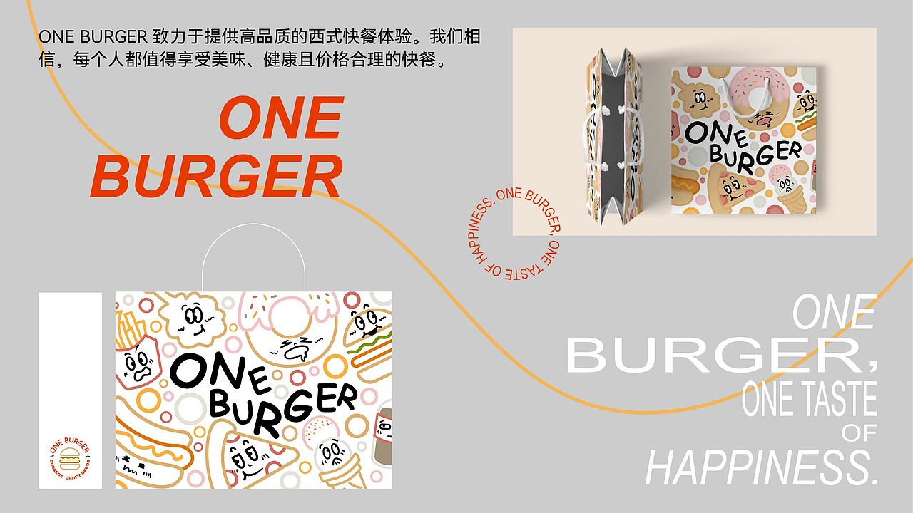 ONE BURGER|汉堡店品牌设计（2）（图ZMzcyNzg2Nzg4） - 品牌 - 站酷设计师ZHEG无N原创素材 - 站酷ZCOOL