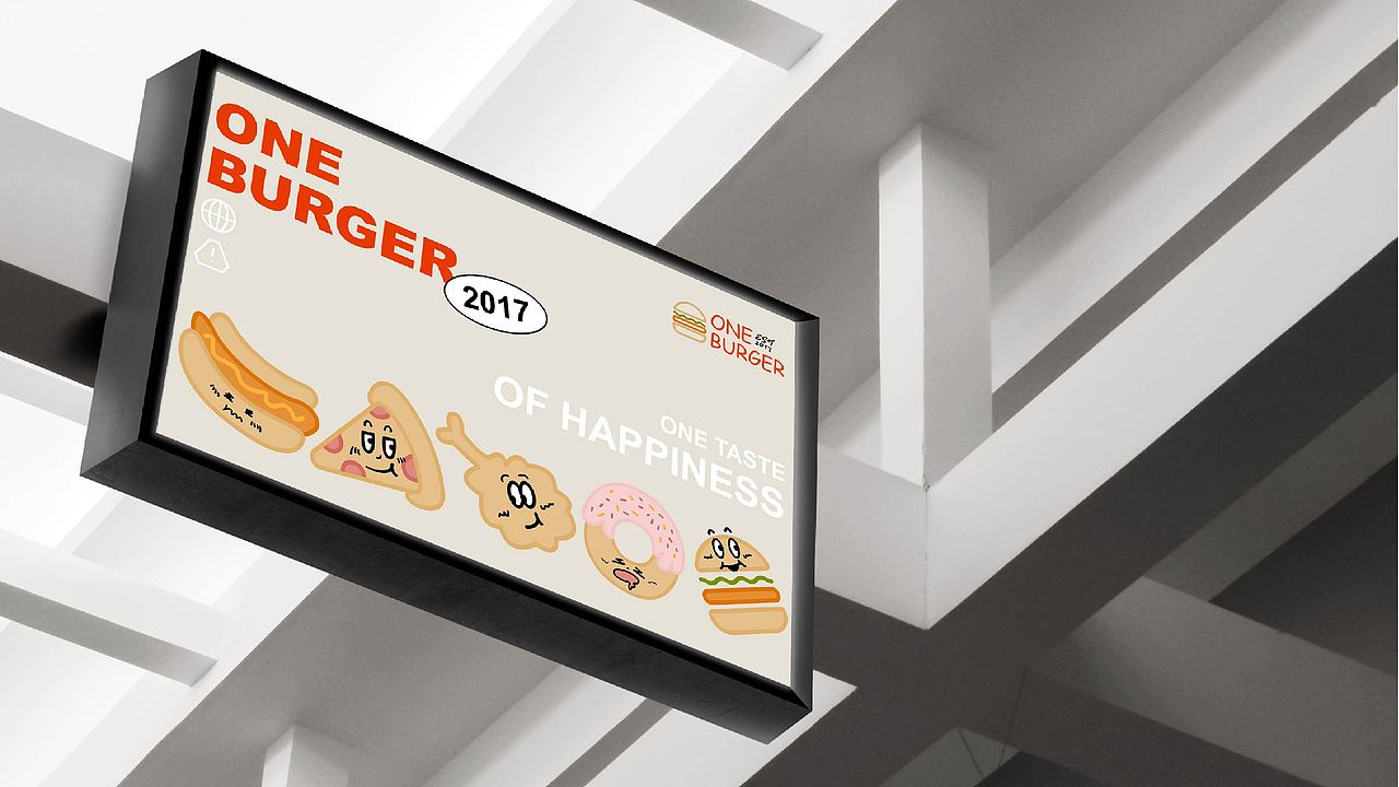 ONE BURGER|汉堡店品牌设计（2）（图ZMzcyNzg2ODI0） - 品牌 - 站酷设计师ZHEG无N原创素材 - 站酷ZCOOL