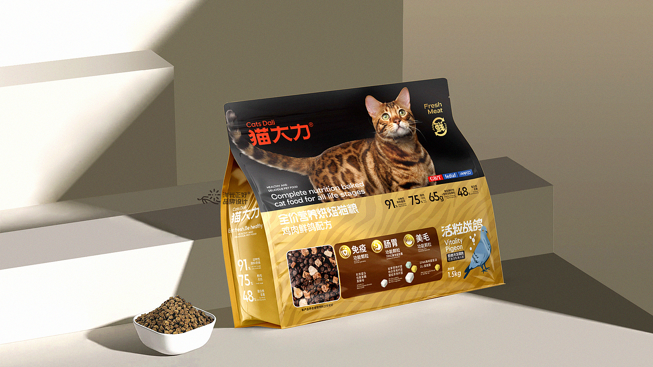 猫大力 猫粮包装 猫粮包装设计 狗粮包装设计 宠物包装