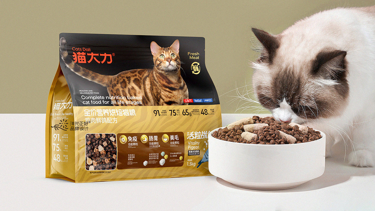 猫大力 猫粮包装 猫粮包装设计 狗粮包装设计 宠物包装