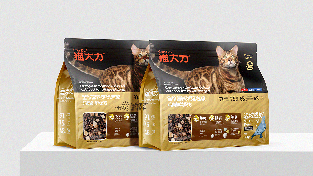 猫大力 猫粮包装 猫粮包装设计 狗粮包装设计 宠物包装