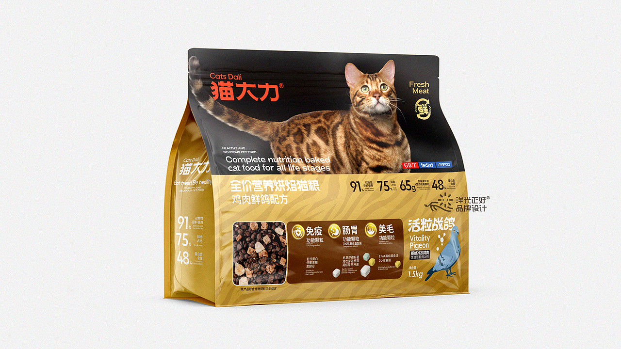 猫大力 猫粮包装 猫粮包装设计 狗粮包装设计 宠物包装