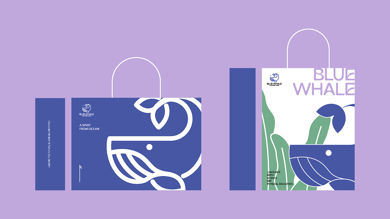 BLUE WHALE蓝鲸儿童教育|品牌设计(图ZMzcyODMxNTM2) - 品牌 - 站酷设计师51巫小歪原创素材 - 站酷ZCOOL