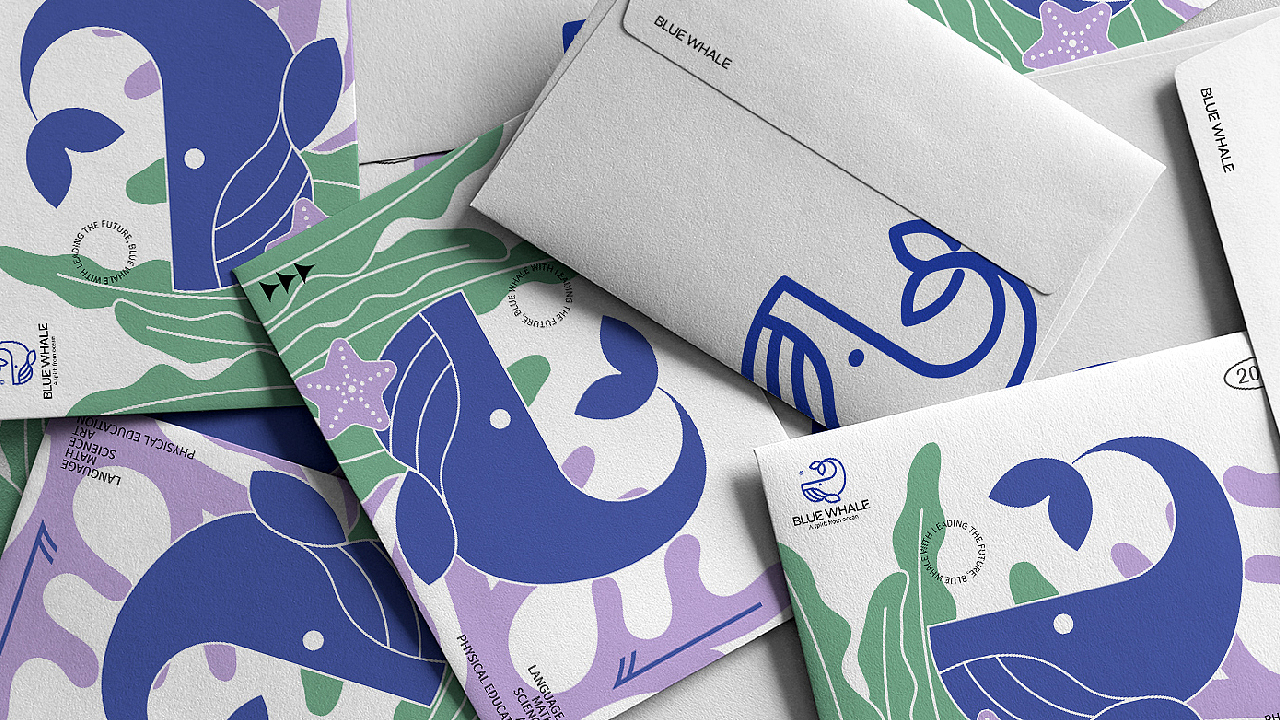 BLUE WHALE蓝鲸儿童教育|品牌设计(图ZMzcyODMxNTY4) - 品牌 - 站酷设计师51巫小歪原创素材 - 站酷ZCOOL