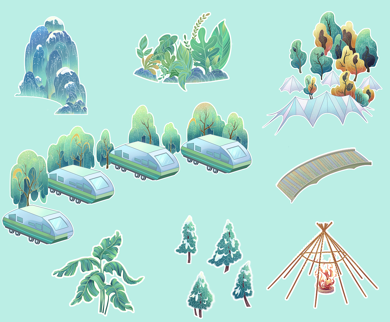 长白山顶流动物-《共生》（图ZMzcyODMxNzky） - 海报 - 站酷设计师文鳐_原创素材 - 站酷ZCOOL