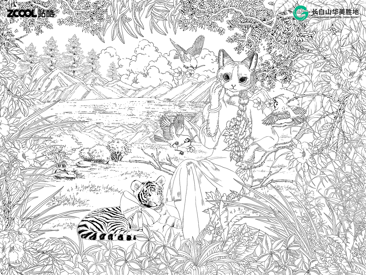 日落秋时的长白山（图ZMzcyODM2MTIw） - 海报 - 站酷设计师第伍伍原创素材 - 站酷ZCOOL