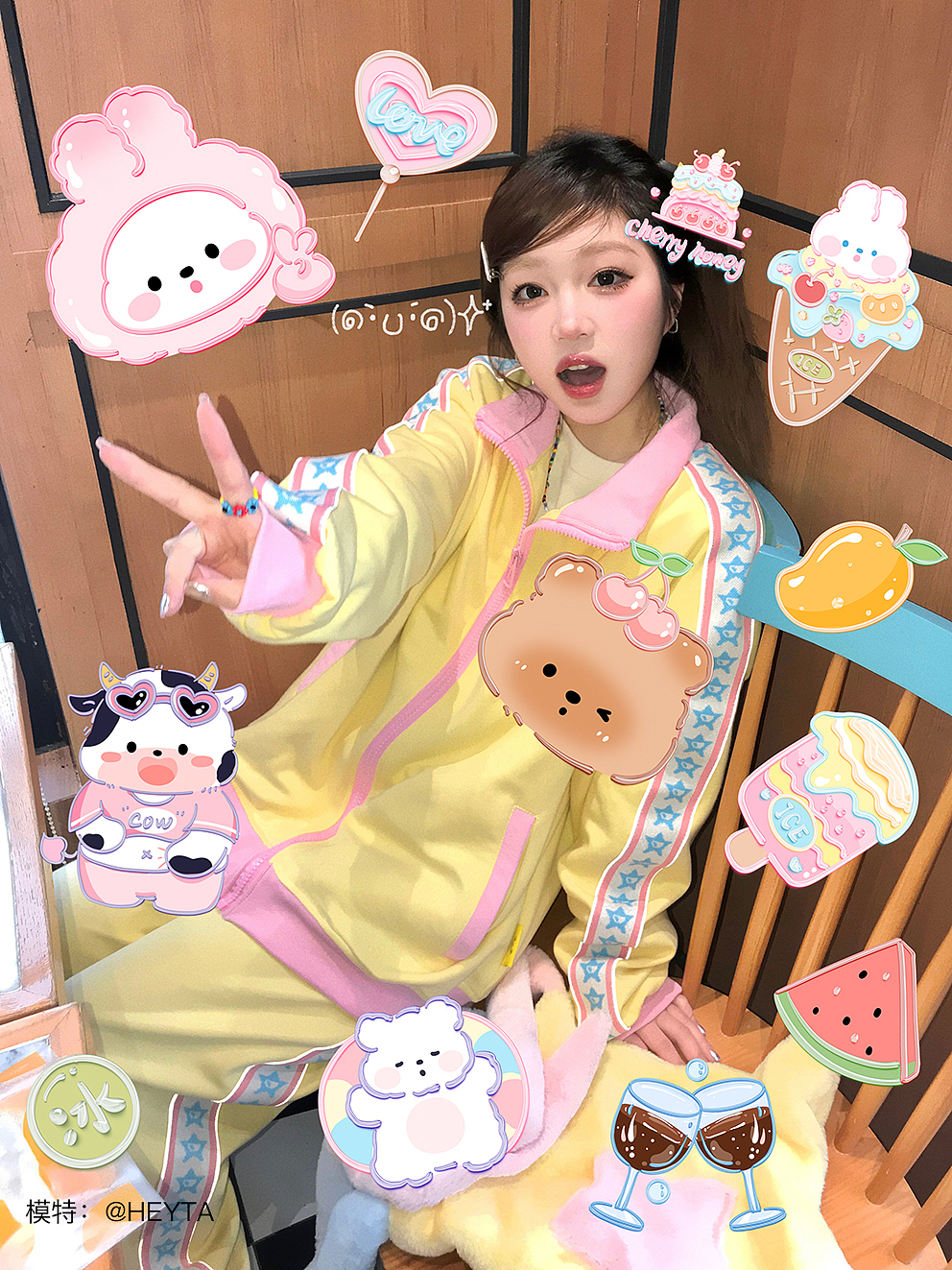 夏日炎炎，泡泡糖家族贴贴