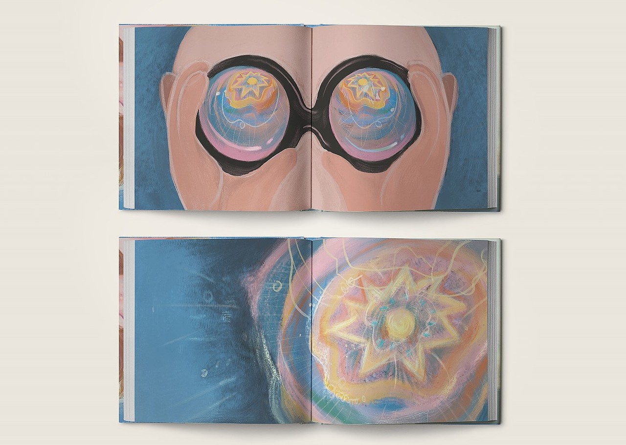 扉页2:(小偷用望远镜准备“偷窃”颜色星球)