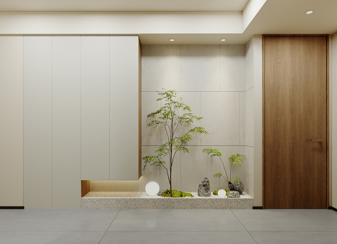 家装-入户玄关柜怎么设计好看（图ZMzcyODUyMDI0） - 家装设计 - 站酷设计师柒柒效果图原创素材 - 站酷ZCOOL