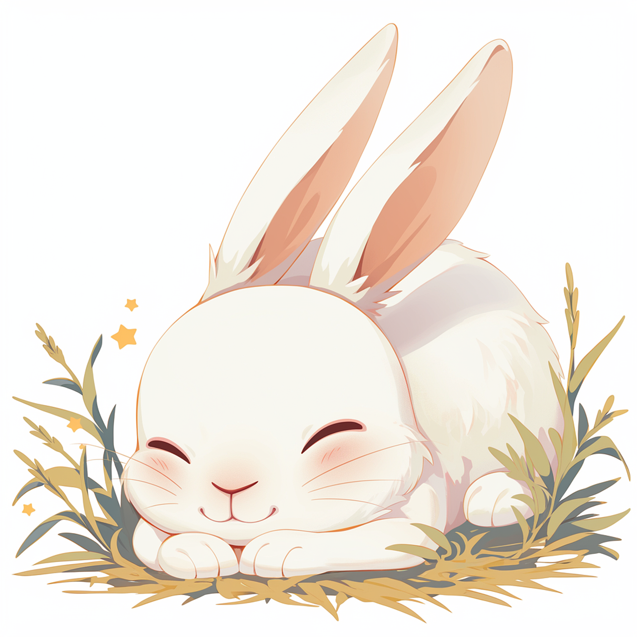 可爱卡通兔子手绘元素（图ZMzcyODU1NzI0） - AI作品 - 站酷设计师北城烟原创素材 - 站酷ZCOOL