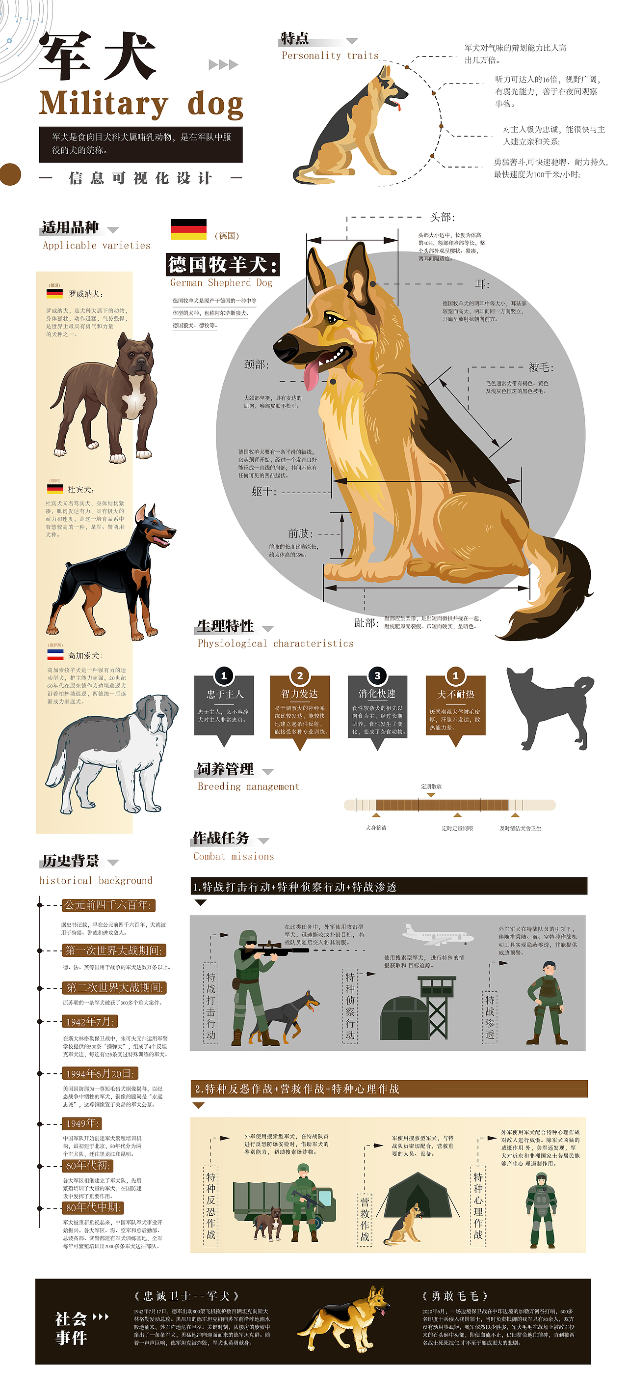”犬心犬意“之职业犬信息可视化设计(图ZMzcyODU1OTU2) - 信息图表 - 站酷设计师至优设计工作室原创素材 - 站酷ZCOOL