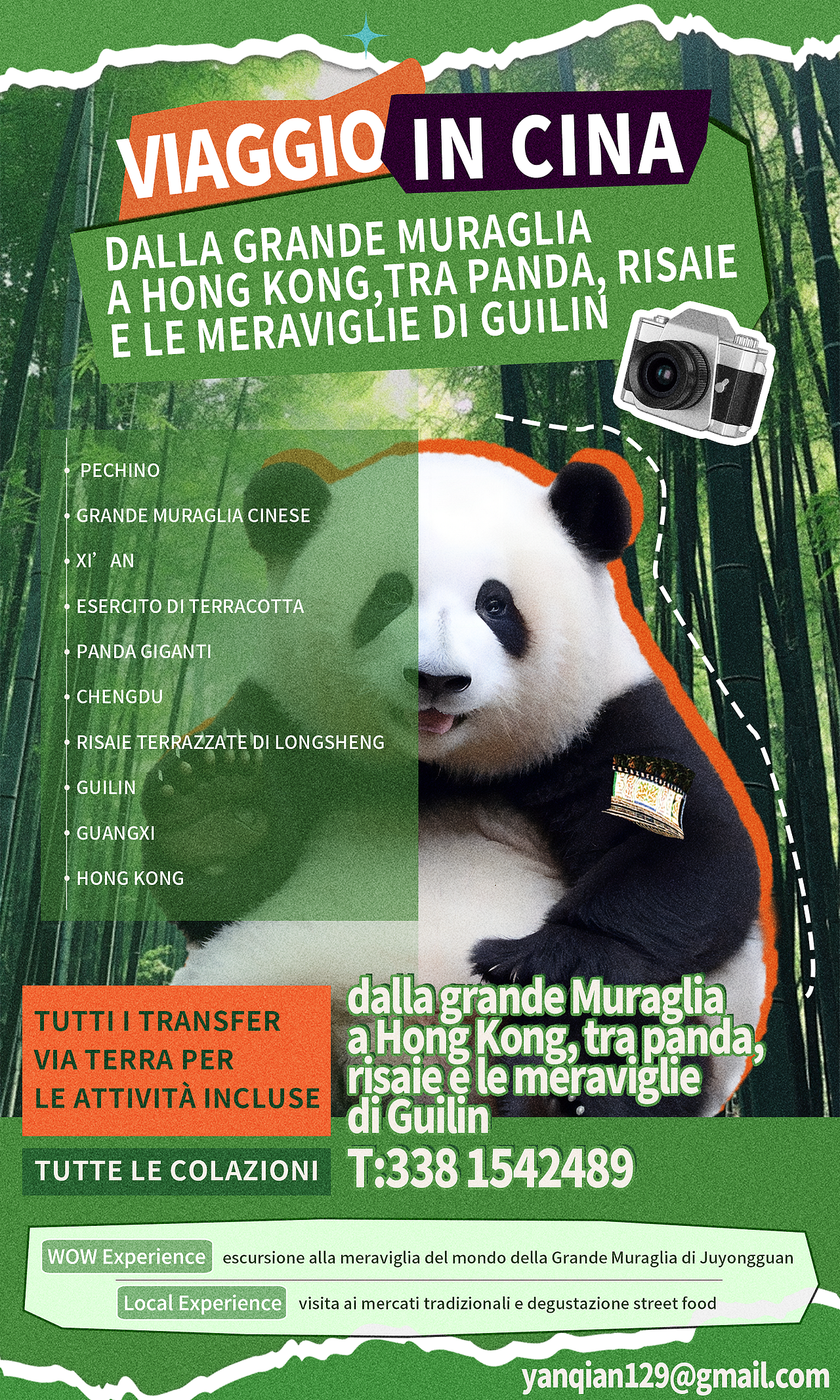 意大利语-中国游海报（图ZMzcyODU4NTgw） - 海报 - 站酷设计师橙花QAQ原创素材 - 站酷ZCOOL