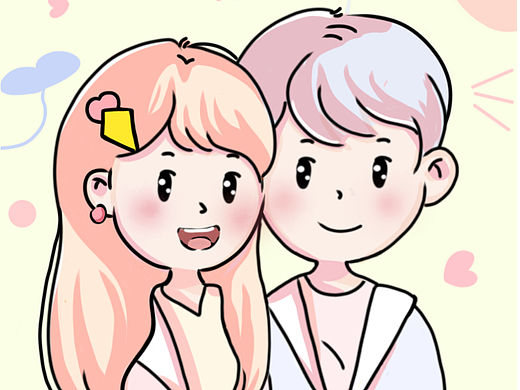 情侣插画