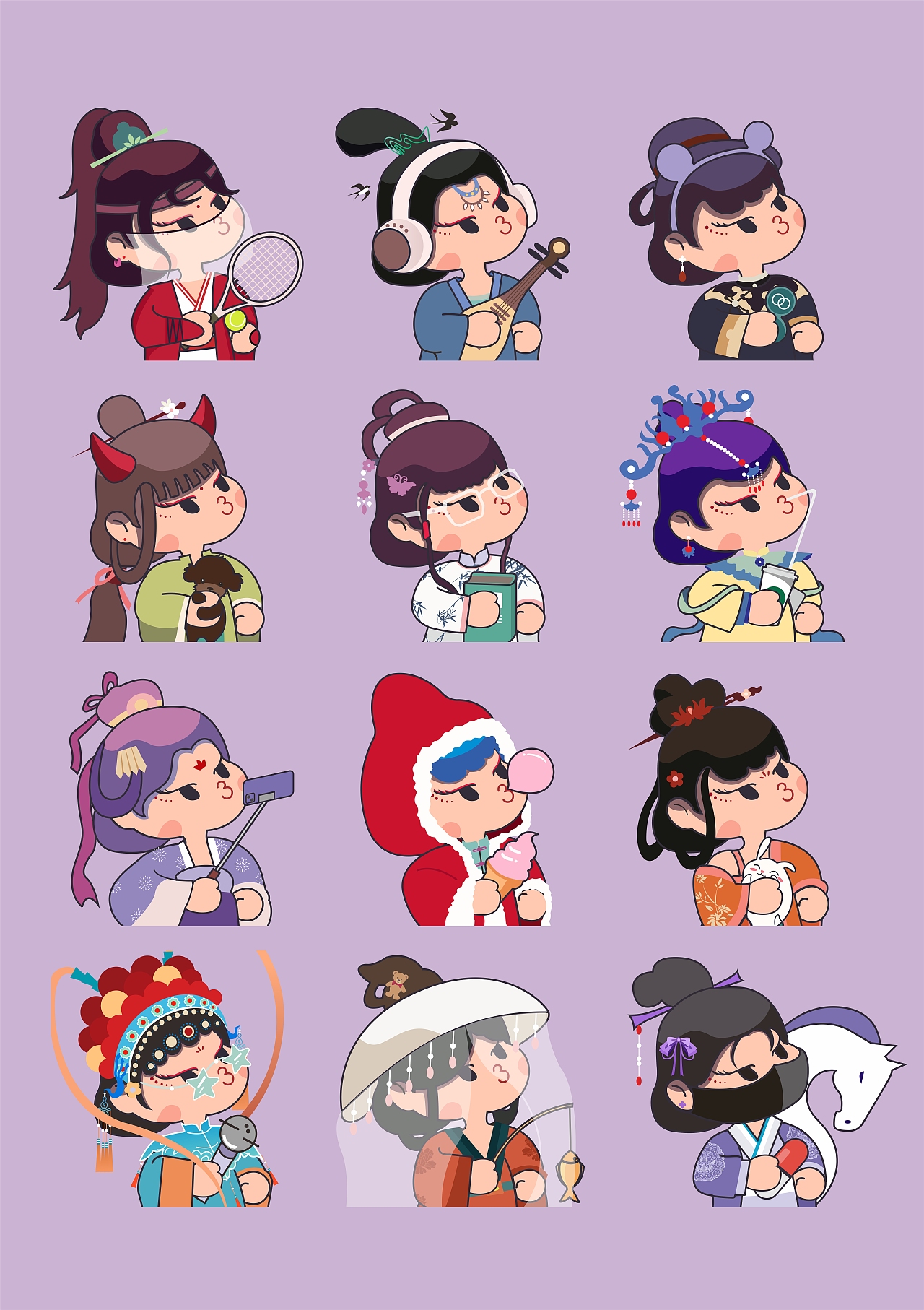 原创人物IP创作--莫小鱼（图ZMzcyODkwODUy） - 艺术插画 - 站酷设计师逆袭的飞鱼原创素材 - 站酷ZCOOL