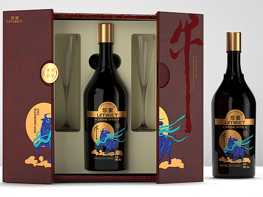 红酒包装设计/葡萄酒包装设计/酒包装/生肖酒包装