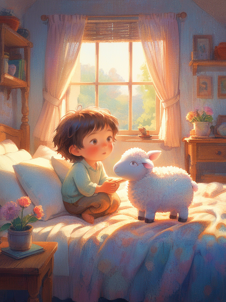 睡梦中与绵羊玩耍（彩铅插画）（图ZMzcyOTE5ODY0） - AI作品 - 站酷设计师L小李先生原创素材 - 站酷ZCOOL
