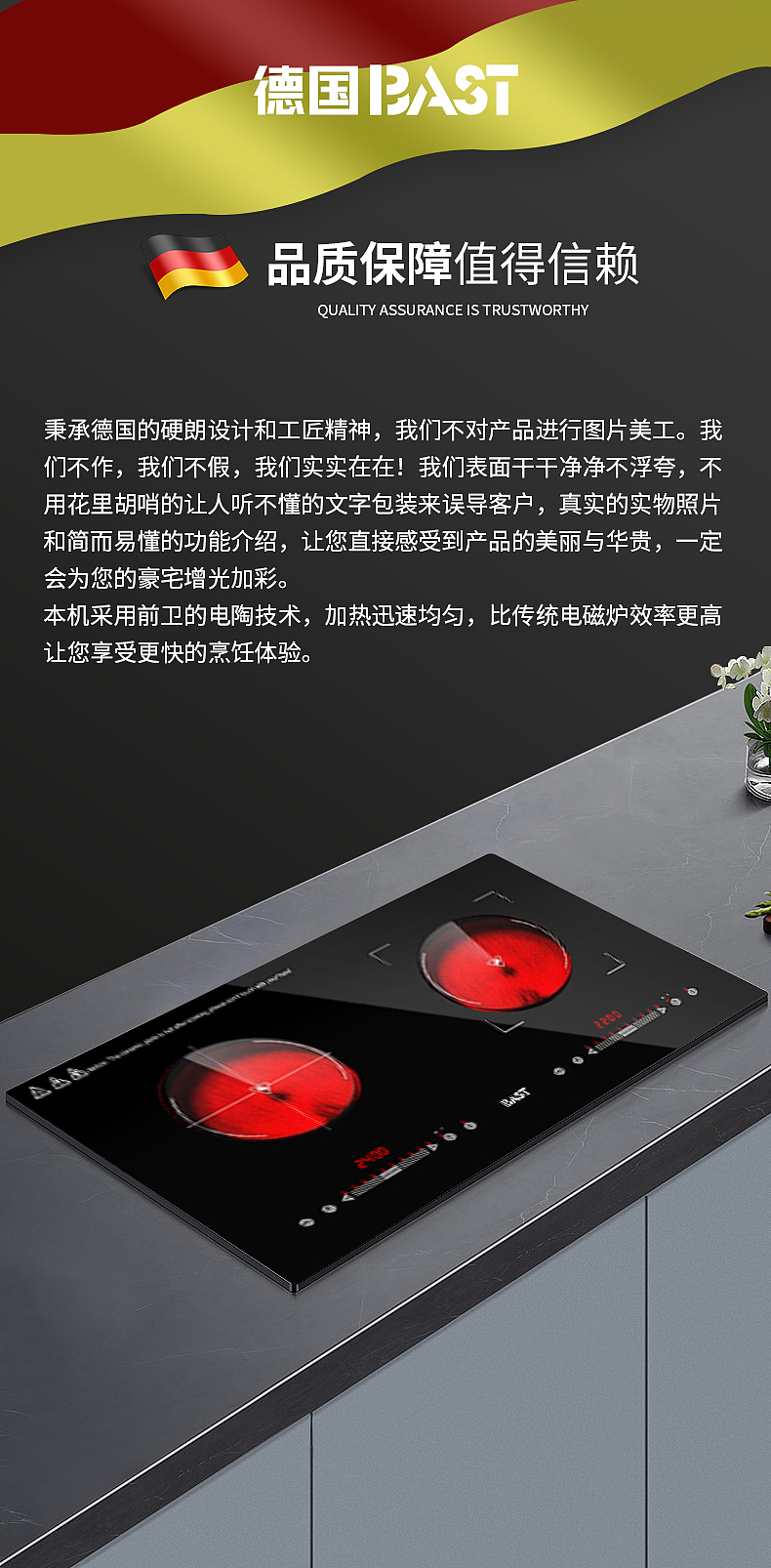 德国品质双灶电陶炉