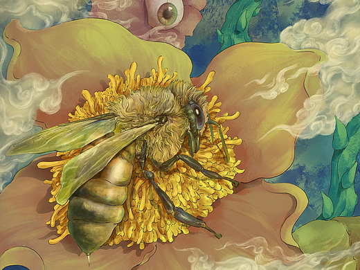 《奇幻生境》系列插画之一|蜂