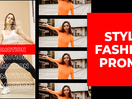 PR模板|时尚版式设计排版文字标题字幕动效动画