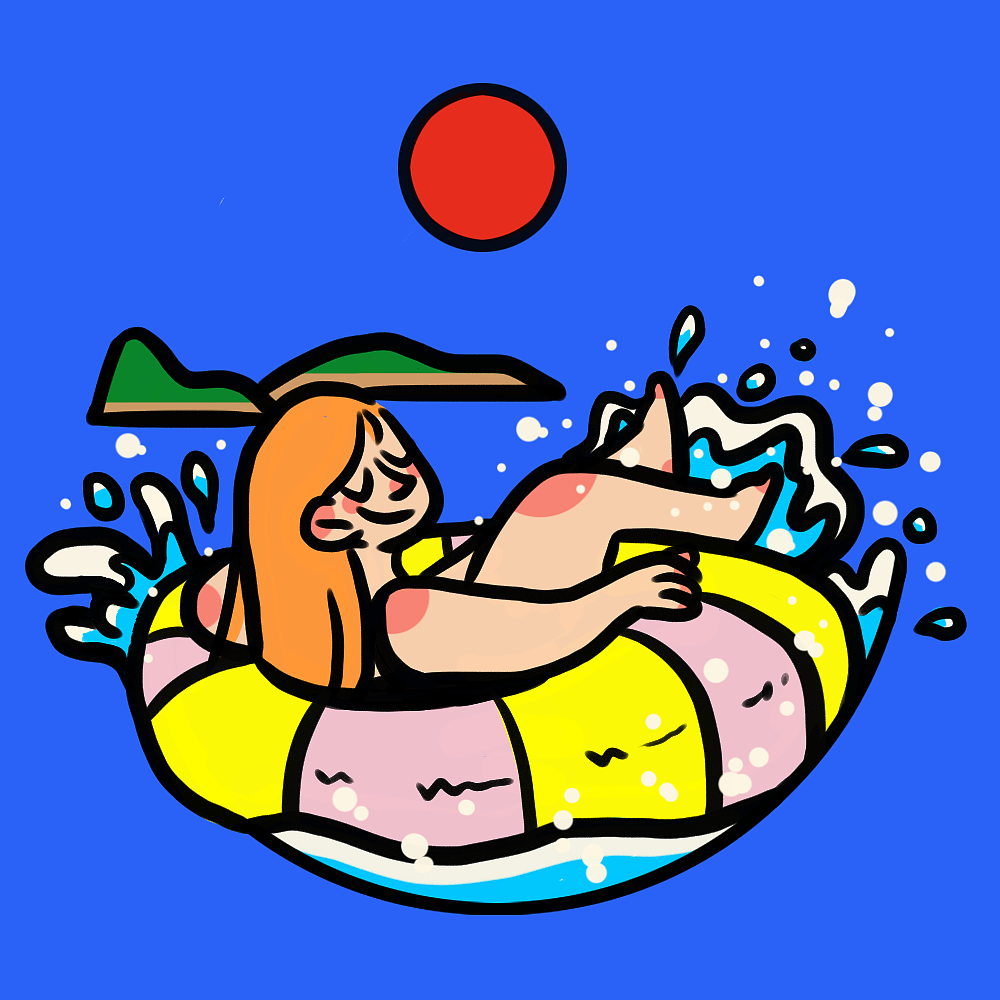 想去海边（图ZMzcyOTUzNzY0） - 艺术插画 - 站酷设计师是Lizzz啊原创素材 - 站酷ZCOOL