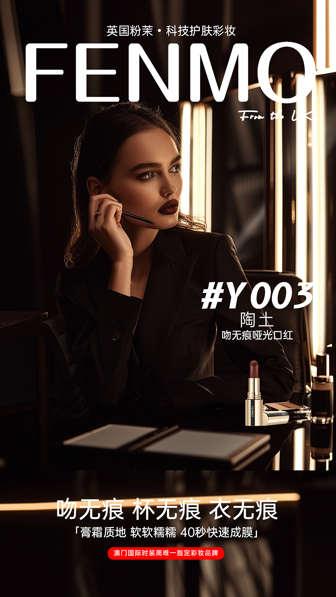 高端美妆海报设计——口红（图ZMzcyOTU4Mjcy） - 海报 - 站酷设计师Kasual创意部原创素材 - 站酷ZCOOL