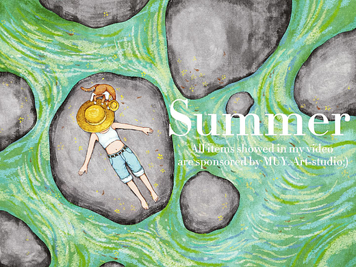 《夏日》（個人主頁-ZNjkwNDI0MDA=） - 繪本 - 站酷設計師畫畫人黎木羊原創(chuàng)素材 - 站酷ZCOOL