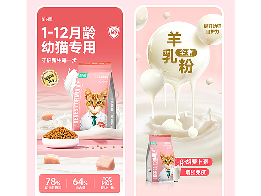 电商宠物详情页猫粮狗粮详情页宠物食品幼猫详情页