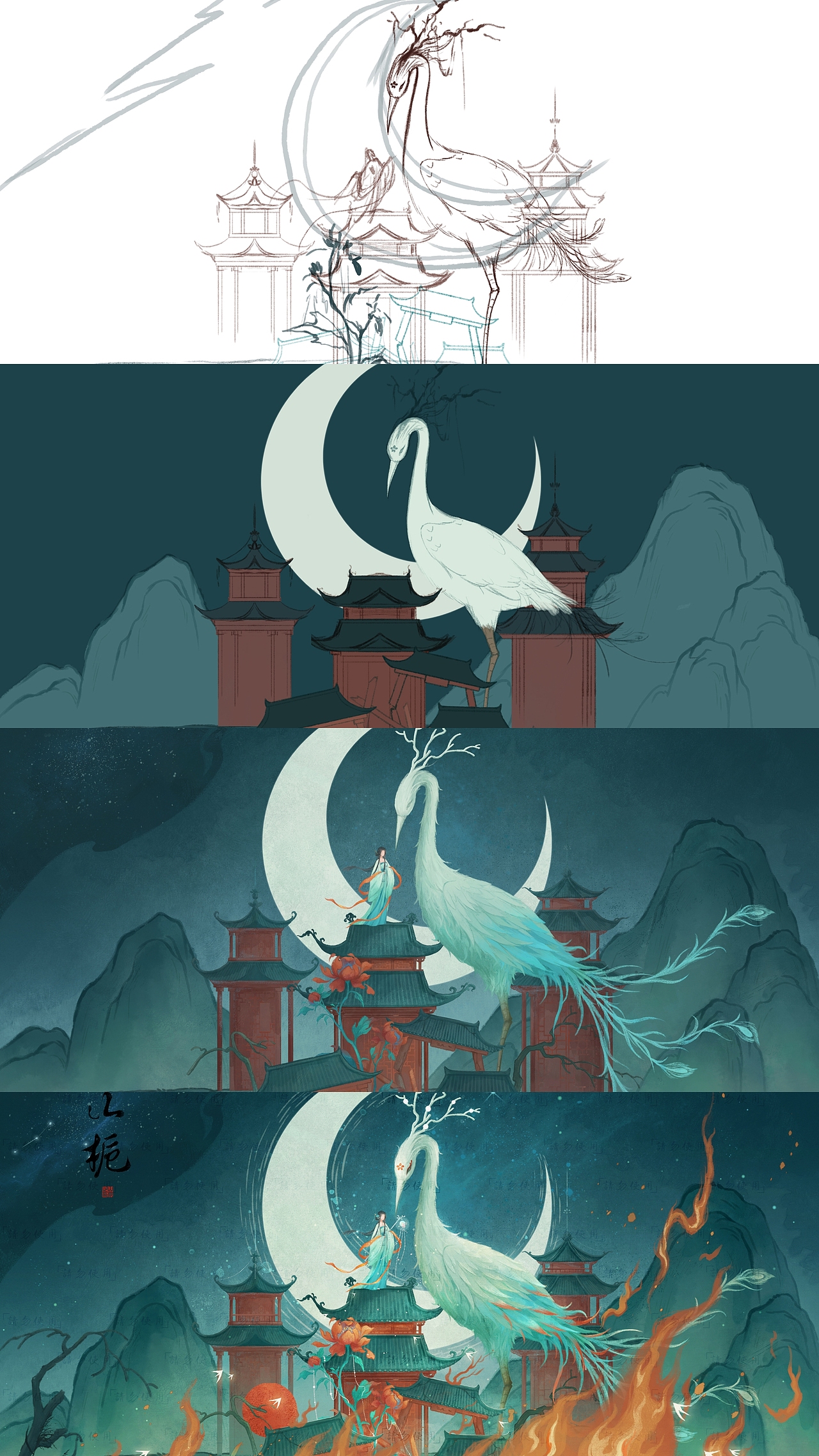 神话系列（图ZMzcyOTgwOTQ4） - 创作习作 - 站酷设计师山栀雨原创素材 - 站酷ZCOOL