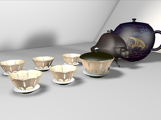《清欢》茶具设计，文创产品设计产品