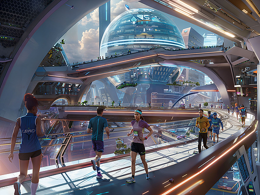 City Runner（個人主頁-ZNjkwNDU1OTI=） - AI作品 - 站酷設(shè)計師cosmosy原創(chuàng)素材 - 站酷ZCOOL