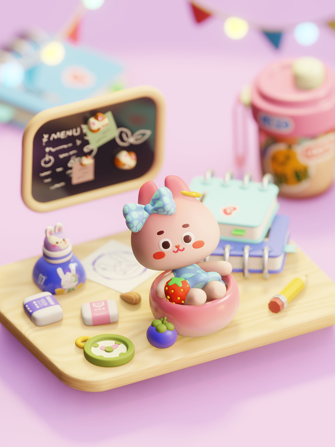 Blender小动画【文具】（图ZMzczMDAzNjcy） - 动画/影视 - 站酷设计师木木可_原创素材 - 站酷ZCOOL