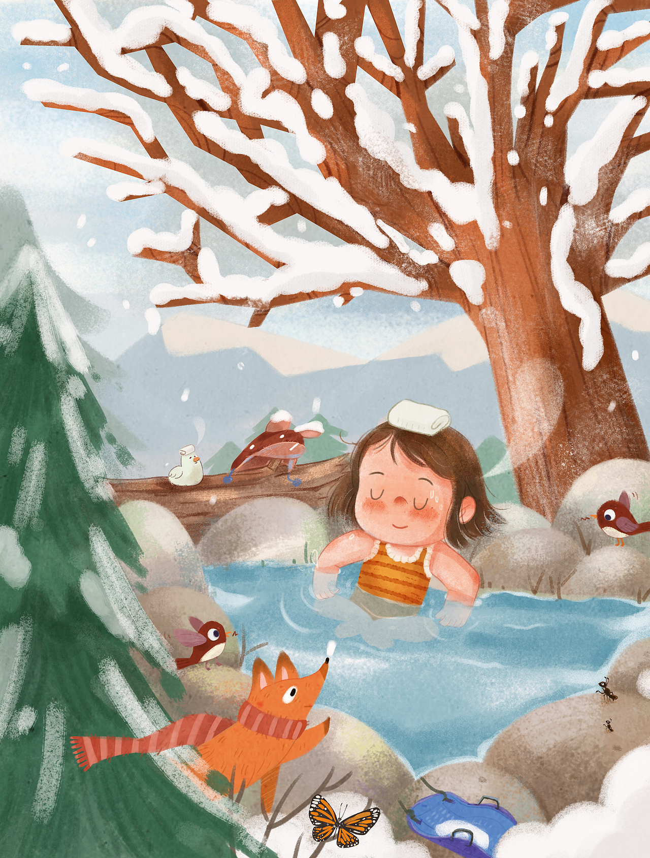 二十四节气之冬季（图ZMzczMDA2NTMy） - 儿童插画 - 站酷设计师张娜娜Nina原创素材 - 站酷ZCOOL