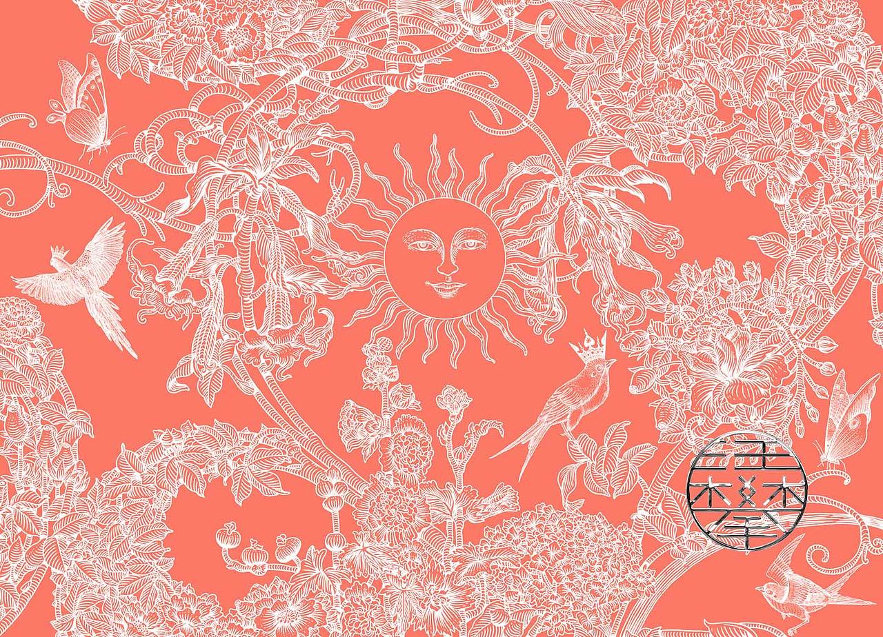 玫瑰百花鸟版画|茹伊纹装饰插画设计|迪奥风格（图ZMzczMDIzMTgw） - 商业插画 - 站酷设计师鲲鹏设计插画汪攀原创素材 - 站酷ZCOOL