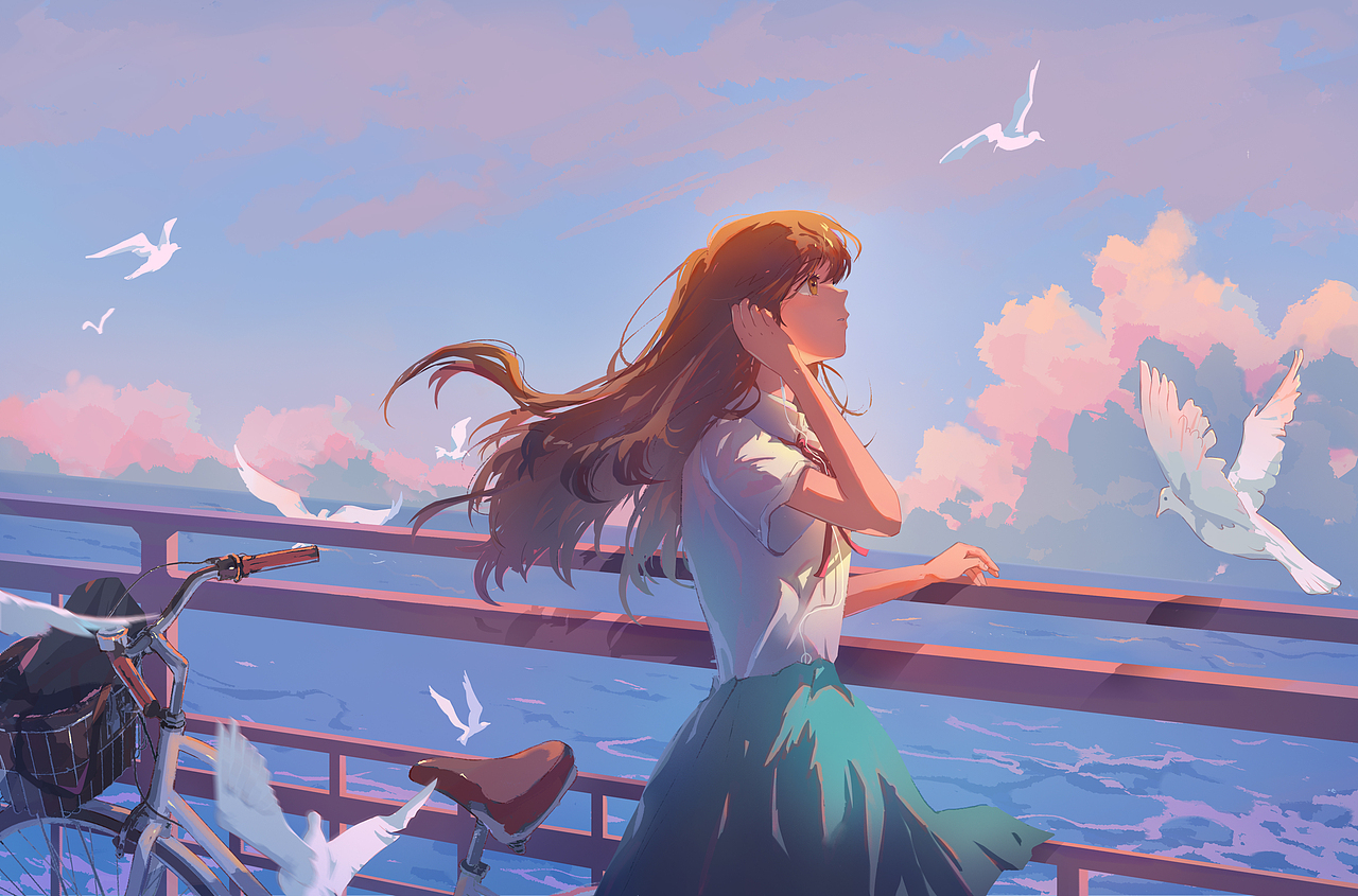 七月的風（圖ZMzczMDMwOTU2） - 藝術(shù)插畫 - 站酷設(shè)計師糖谷一原創(chuàng)素材 - 站酷ZCOOL