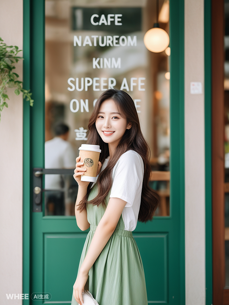 工作日不上班，跟朋友出来喝咖啡逛公园快乐加倍~~~（图ZMzczMDMyNjg0） - AI作品 - 站酷设计师爱吃月饼原创素材 - 站酷ZCOOL