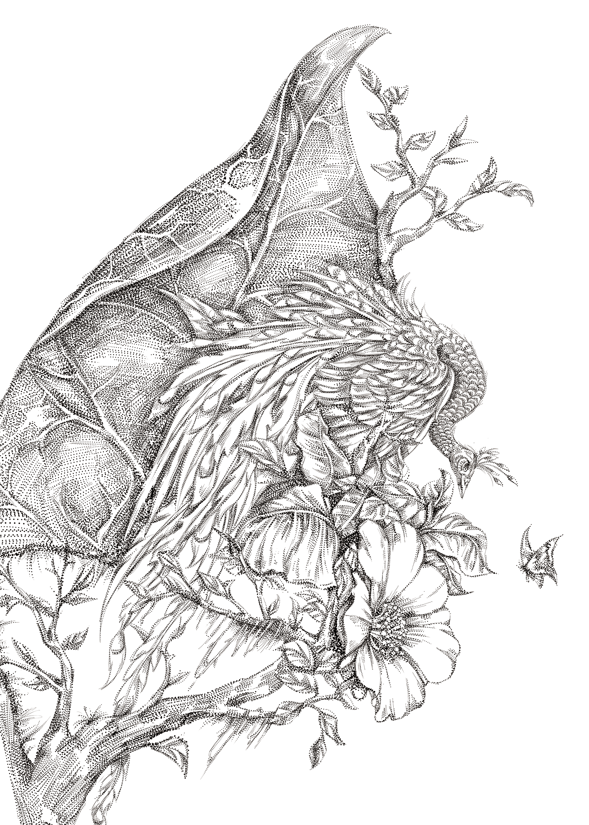 （雪莲-茶叶）素描，点画合集（图ZMzczMDQ1NDQw） - 商业插画 - 站酷设计师嘛啦个巴子原创素材 - 站酷ZCOOL