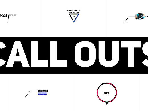 PR模板|简洁精美设计创意时尚独特全屏标注标题展示