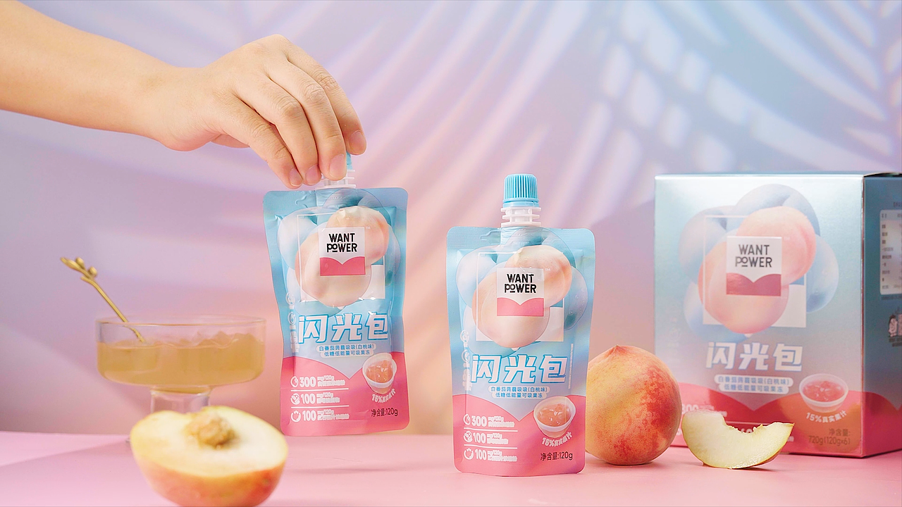 蜜桃味果冻拍摄（图ZMzczMDUwODE2） - 美食摄影 - 站酷设计师SigridWang原创素材 - 站酷ZCOOL