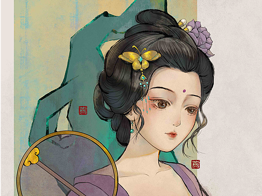 水墨古风女练习（个人主页-ZNjkwNTM1NjQ=） - 创作习作 - 站酷设计师文卿儿原创素材 - 站酷ZCOOL