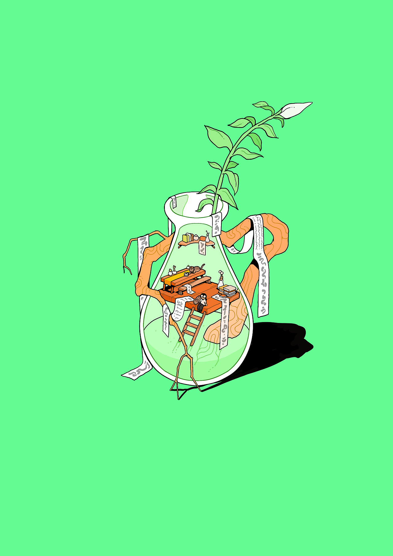 须臾/芥子集（图ZMzczMDY0NDk2） - 商业插画 - 站酷设计师林遭遇原创素材 - 站酷ZCOOL