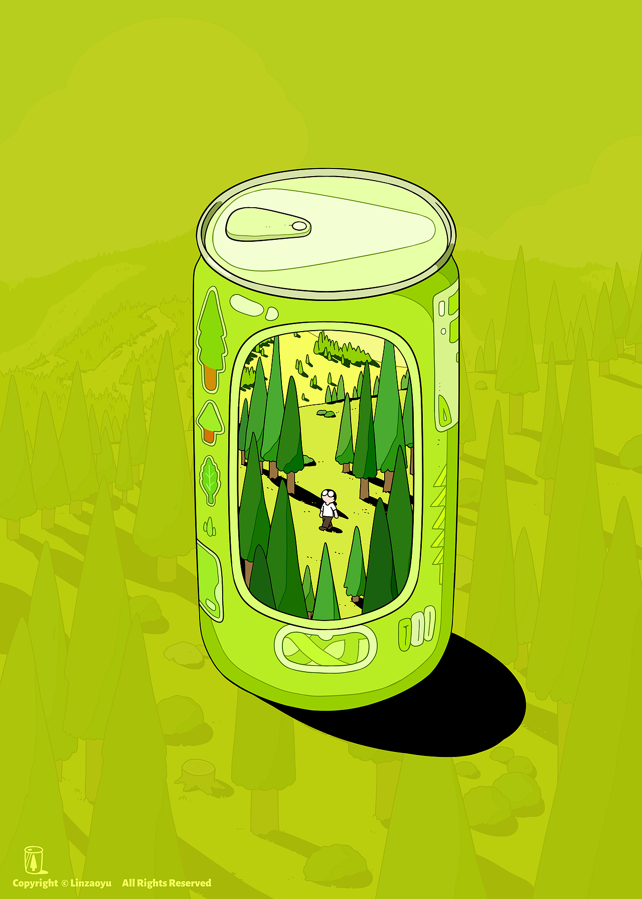 须臾/芥子集（图ZMzczMDY0NTI4） - 商业插画 - 站酷设计师林遭遇原创素材 - 站酷ZCOOL