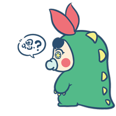 《小莹团子》表情包第一弹 恐龙宝宝——周小米女王