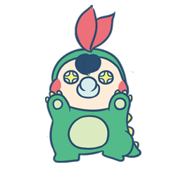 《小莹团子》表情包第一弹 恐龙宝宝——周小米女王