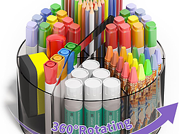 文具透明旋轉(zhuǎn)盒