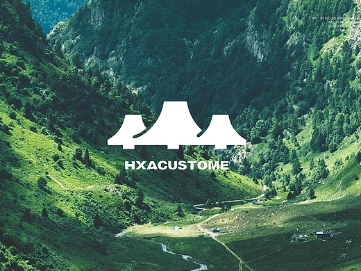 HXACUSTOME户外服装品牌logo设计
