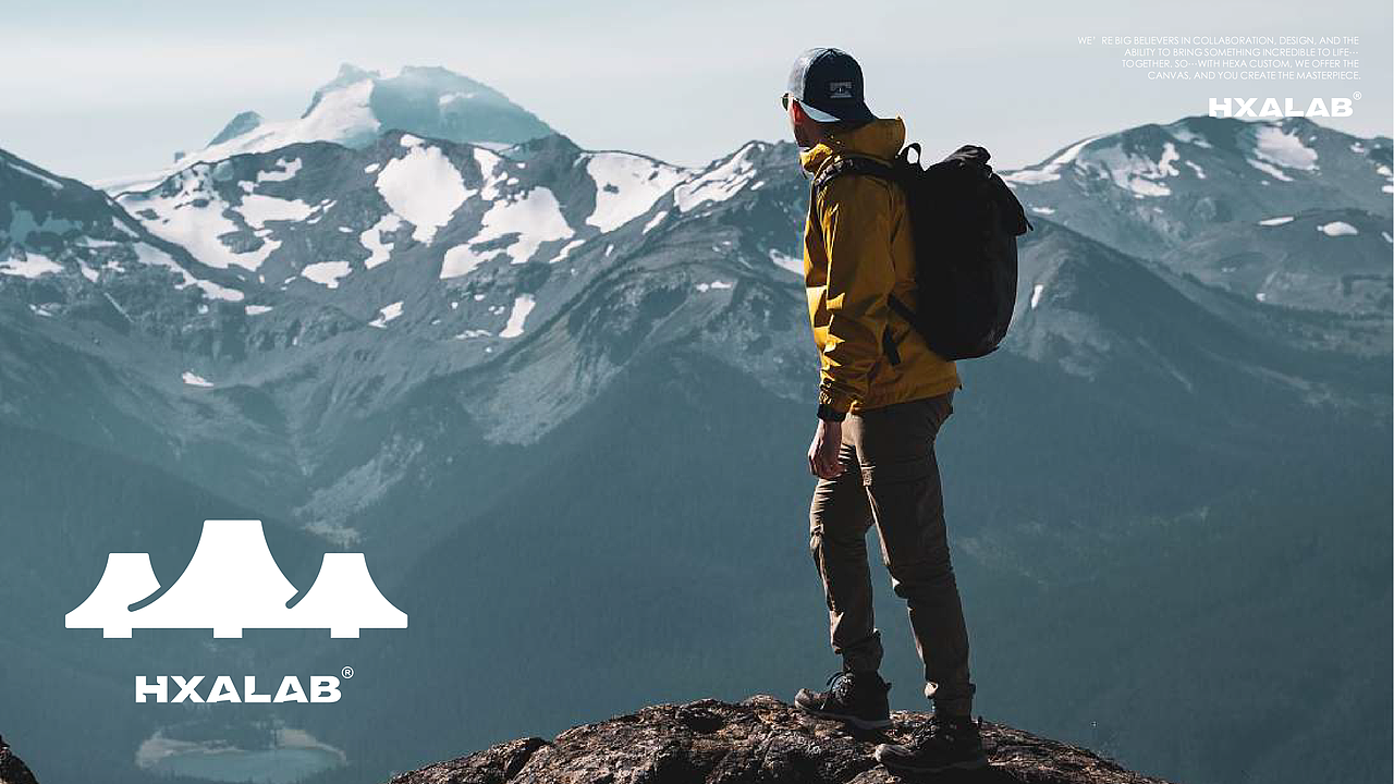 HXACUSTOME户外服装品牌logo设计